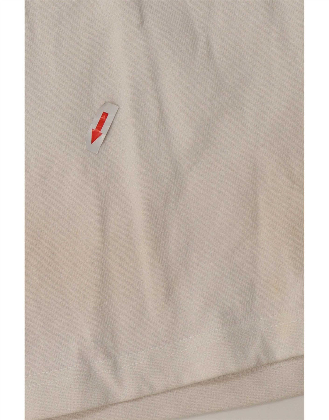 Datch Mens Graphic Top 3/4 Sleeve Small White Cotton