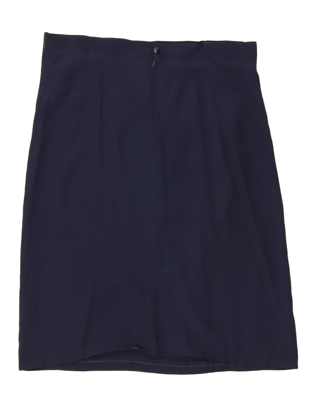 VINTAGE Womens A-Line Skirt IT 47 XL W38 Navy Blue Vintage Vintage and Second-Hand Vintage from Messina Hembry 