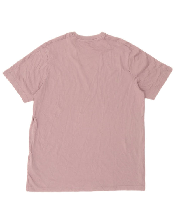 Adidas Mens T-Shirt Top Large Purple Cotton