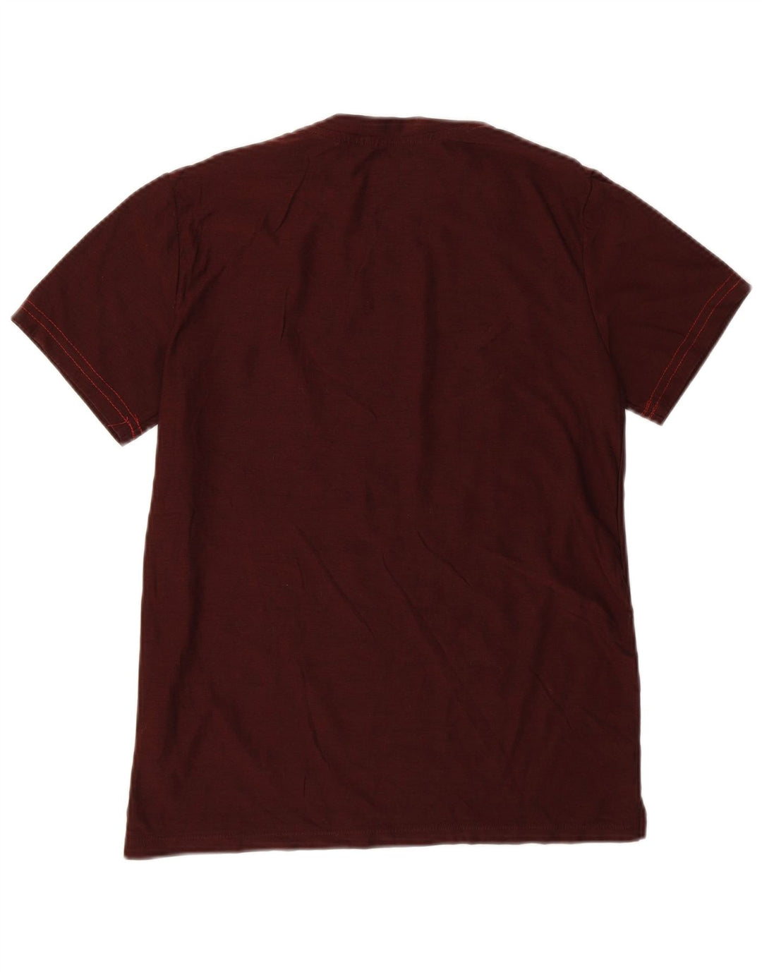 Russell Athletic Boys T-Shirt Top 10-11 Years Large Burgundy Polyester