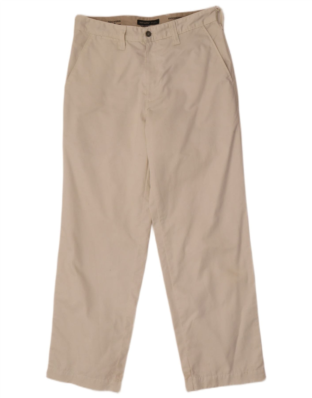 Dockers Mens Khakis Straight Chino Trousers W31 L30 Off White