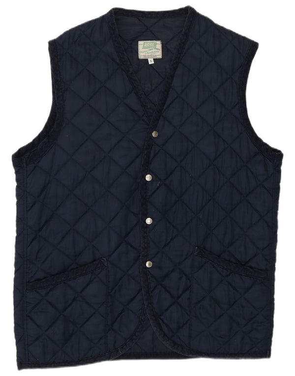 Rifle Mens Quilted Jacket UK 40 Large Navy Blue