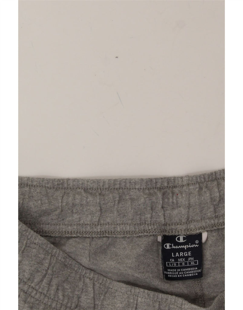 CHAMPION Mens Sport Shorts Large  Grey Cotton Vintage Champion and Second-Hand Champion from Messina Hembry 