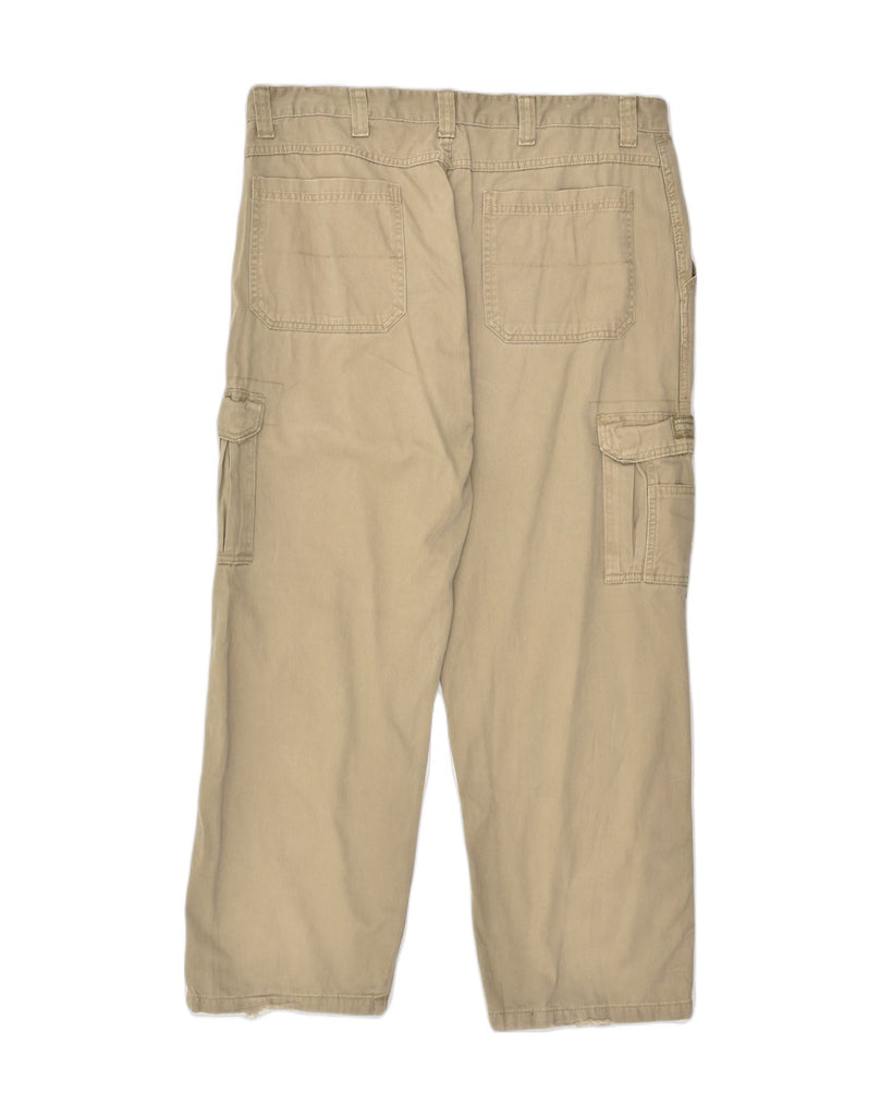 WRANGLER Mens Straight Cargo Trousers W40 L30  Beige | Vintage Wrangler | Thrift | Second-Hand Wrangler | Used Clothing | Messina Hembry 