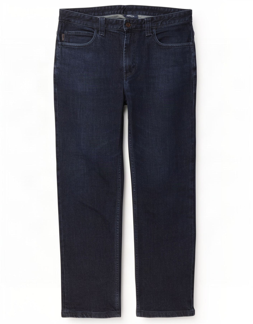 Armani Mens Straight Jeans W34 L29 Navy Blue Cotton