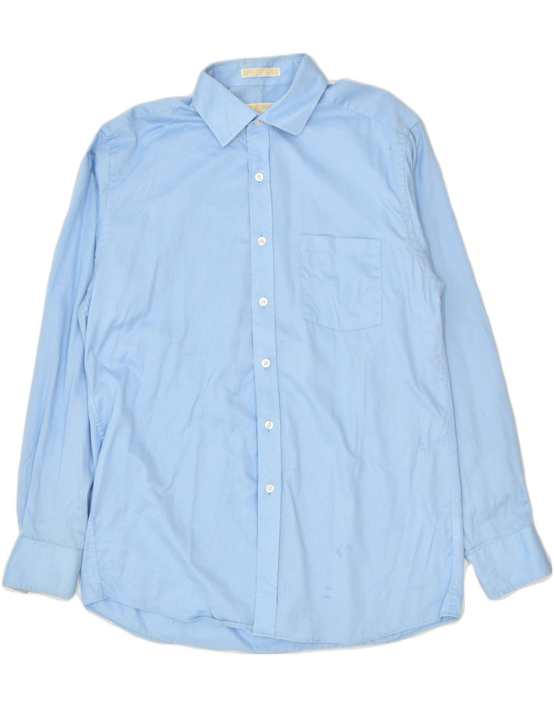 MICHAEL KORS Mens Shirt Size 15 1/2 34-35 Medium Blue Cotton | Vintage | Thrift | Second-Hand | Used Clothing | Messina Hembry 