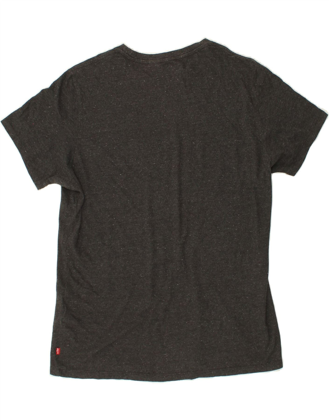 LEVI'S Mens Graphic T-Shirt Top XL Grey Flecked Cotton