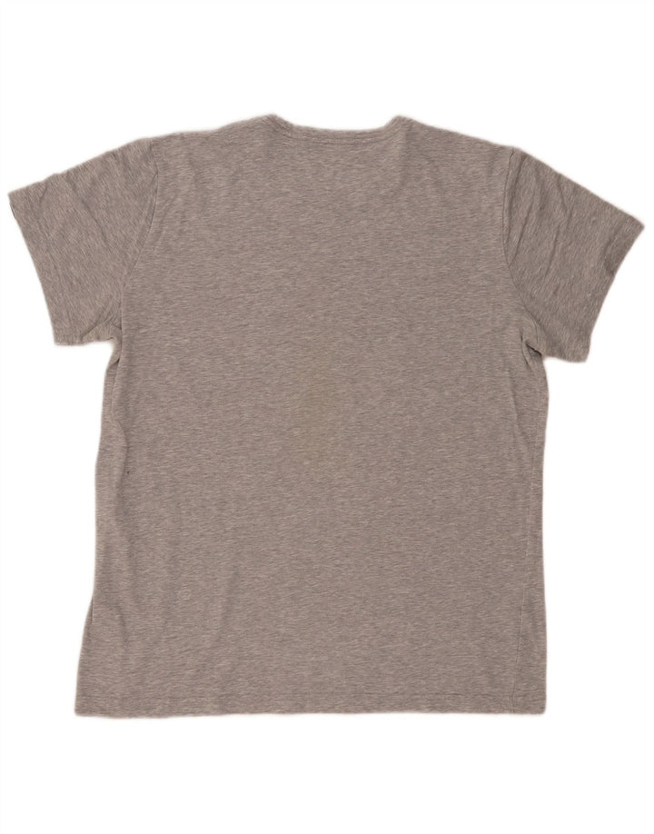ADIDAS Mens Climalite Graphic T-Shirt Top Large Grey