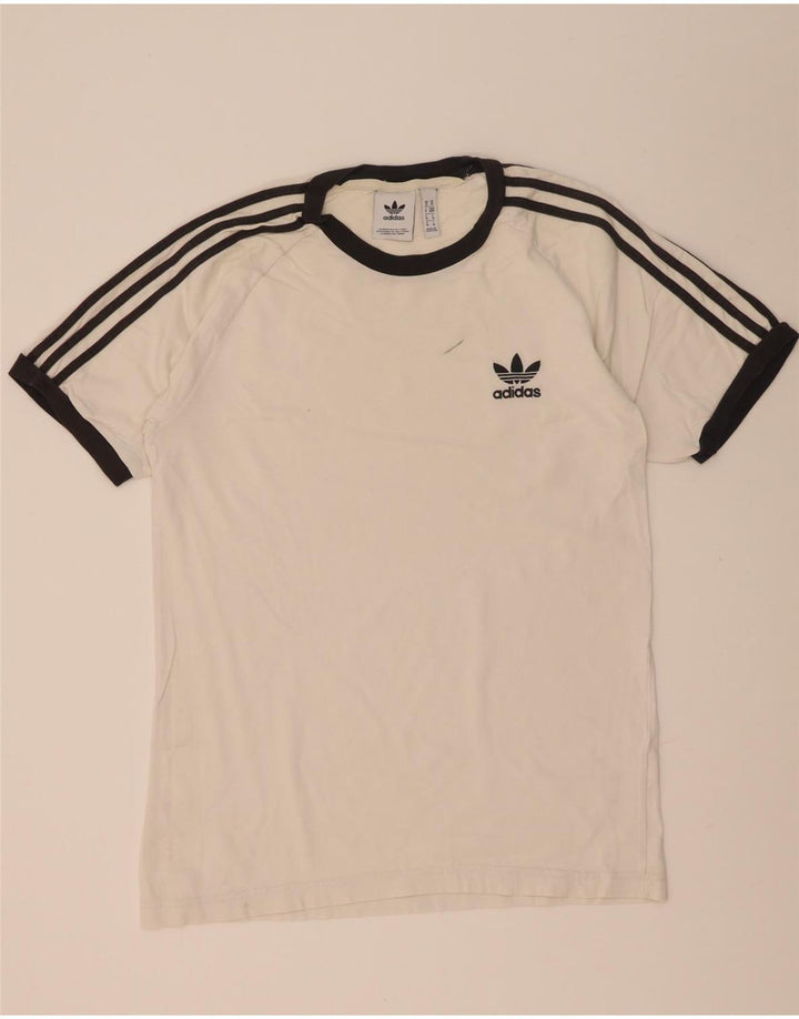 Adidas Mens T-Shirt Top Medium White