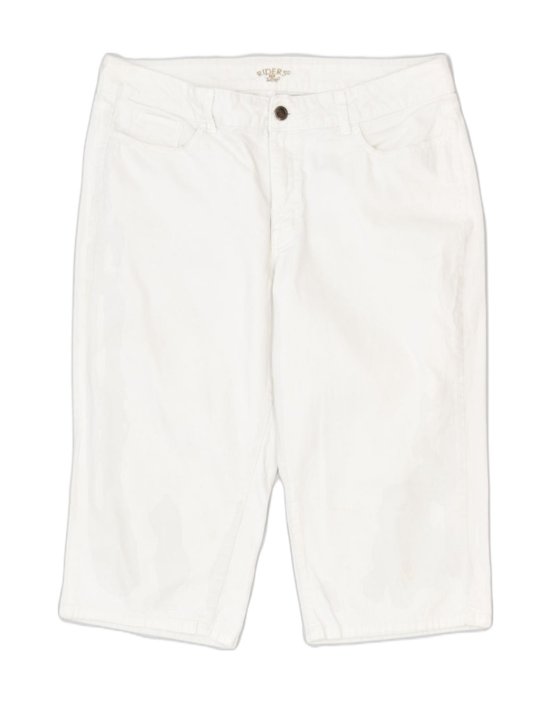 LEE Womens Capri Trousers W36 L18 White Cotton Classic | Vintage | Thrift | Second-Hand | Used Clothing | Messina Hembry 