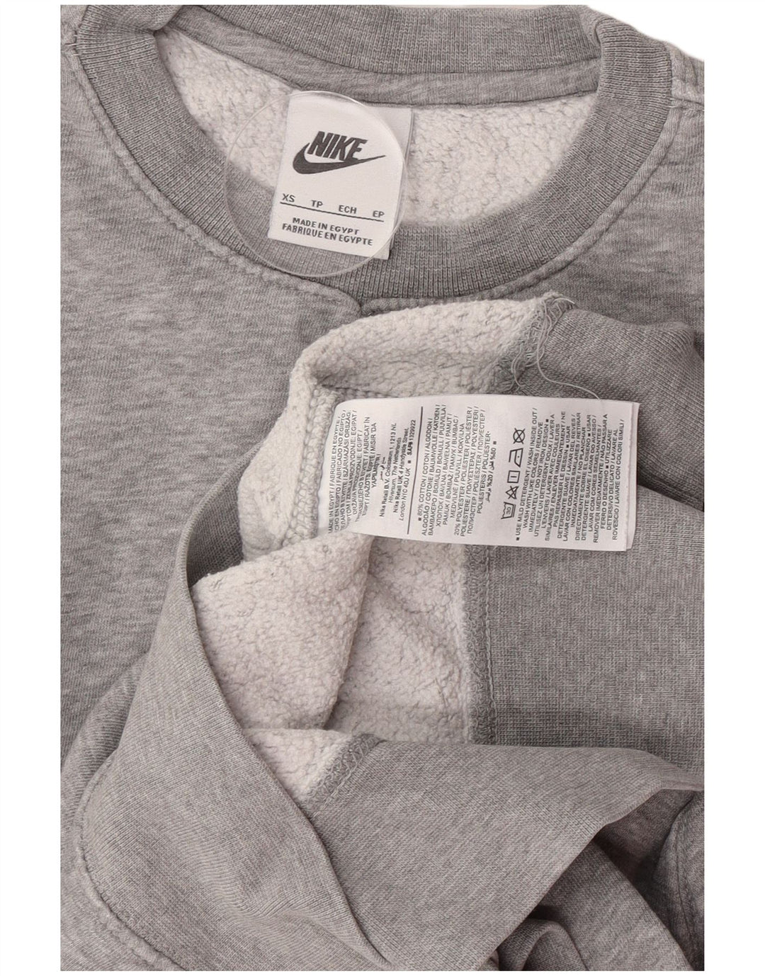 Nike Mens Sweatshirt Jumper XS Grey Cotton