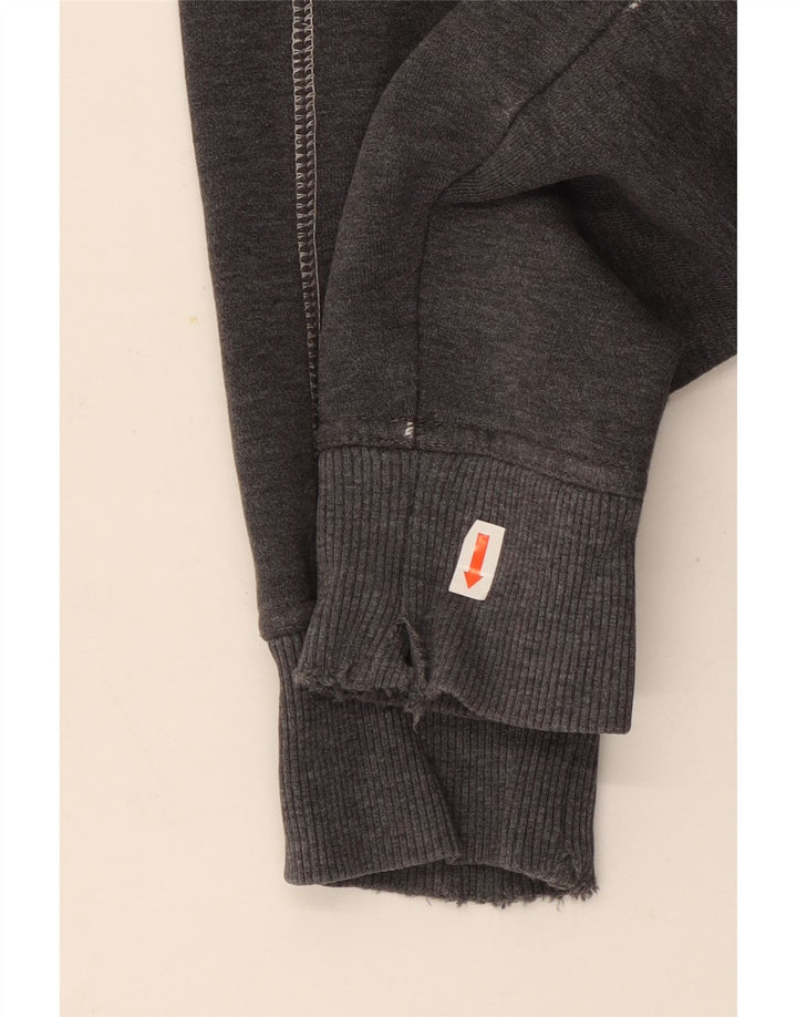 Calvin Klein Jeans Womens Zip Hoodie Sweater UK 12 Medium Grey