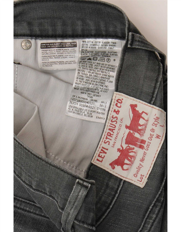 Levi's Mens Straight Jeans W36 L34 Grey Cotton