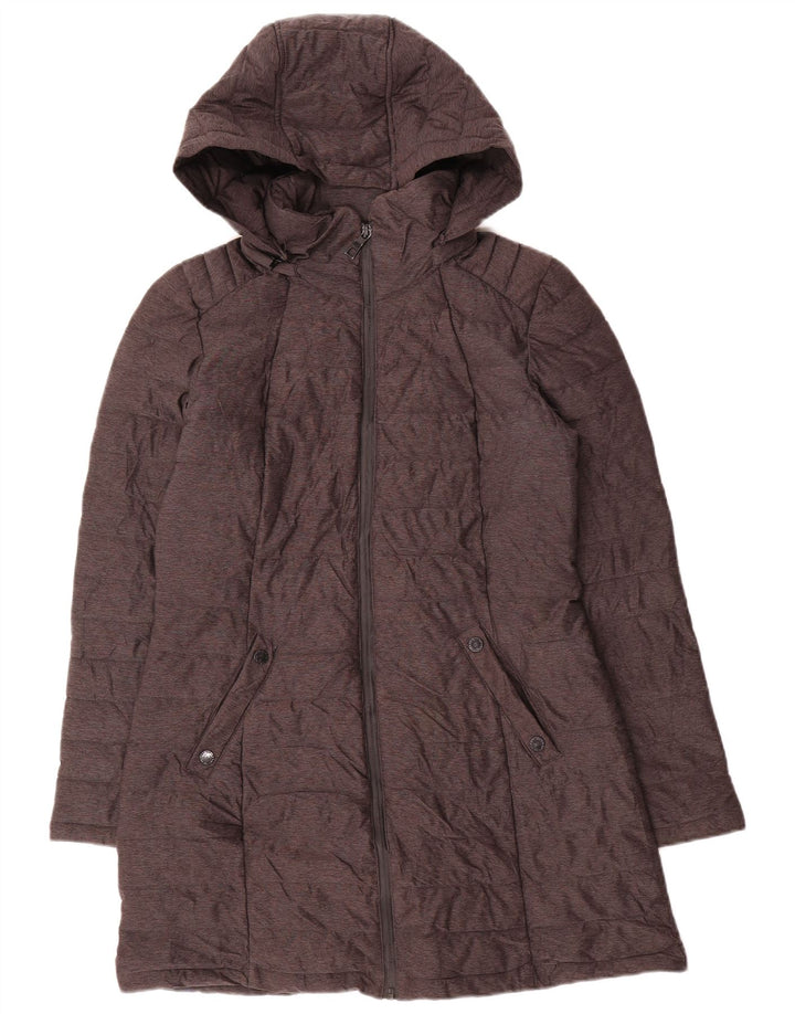Nautica Womens Hooded Padded Coat UK 10 Small Grey Polyester