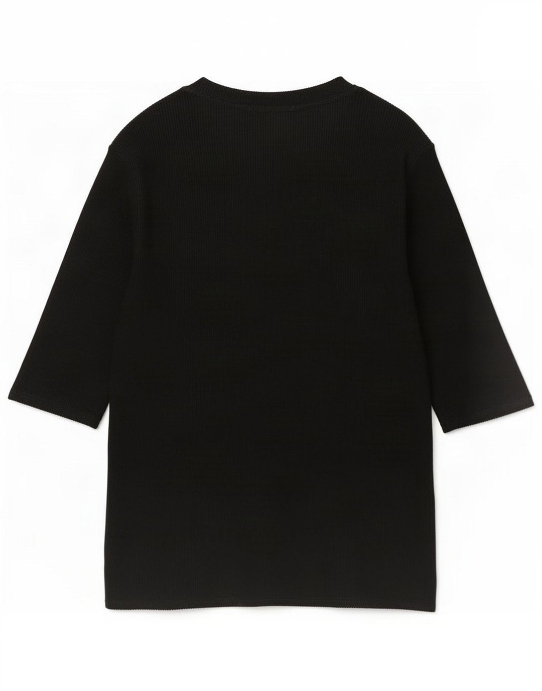 Marks & Spencer Womens Top 3/4 Sleeve UK 14 Large Black Viscose