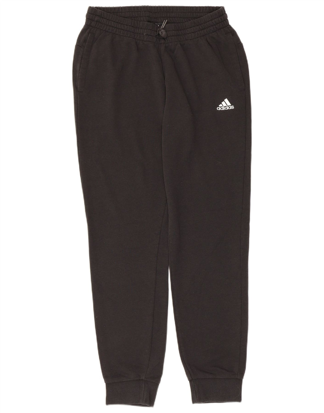 ADIDAS Womens Graphic Tracksuit Trousers Joggers UK 12/14 Medium Black
