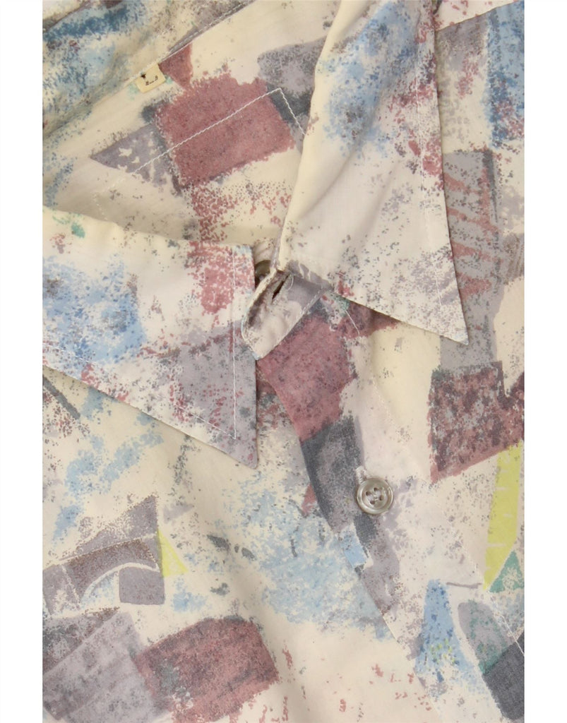 VINTAGE Mens Short Sleeve Shirt Large Multicoloured Geometric Polyester Vintage Vintage and Second-Hand Vintage from Messina Hembry 