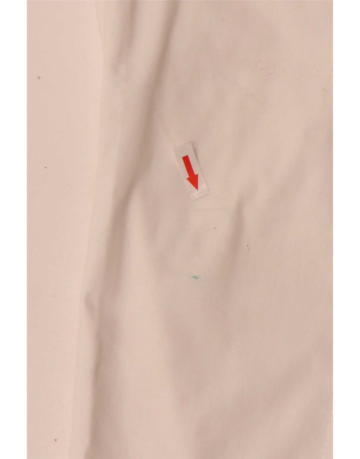 Guess Womens Slim Cropped Trousers W28 L25 White Cotton
