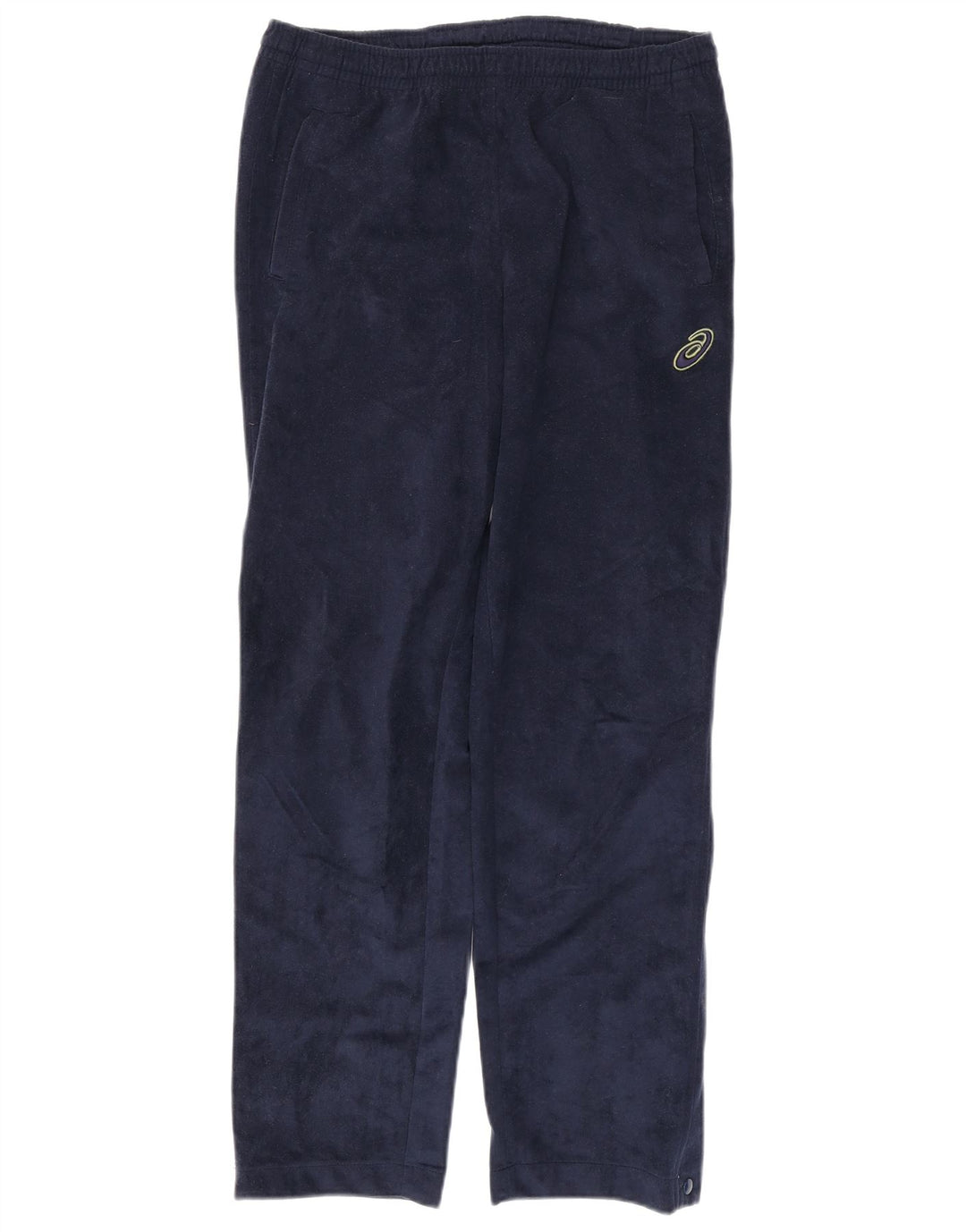 ASICS Mens Velour Tracksuit Trousers Small  Navy Blue