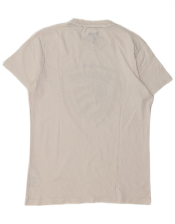 BLAUER Boys Graphic T-Shirt Top 13-14 Years White Cotton