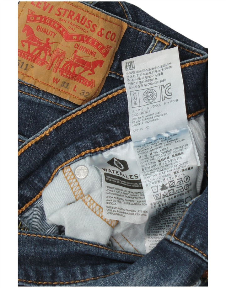 Levi's Mens 511 Slim Jeans  W31 L32 Blue Cotton