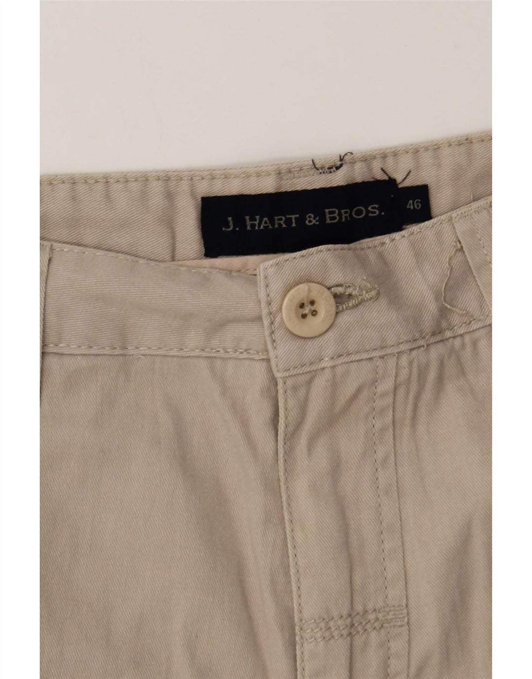 J. HART & BROS Mens Cargo Shorts IT 46 Small W32 Beige Cotton Vintage J. Hart & Bros and Second-Hand J. Hart & Bros from Messina Hembry 