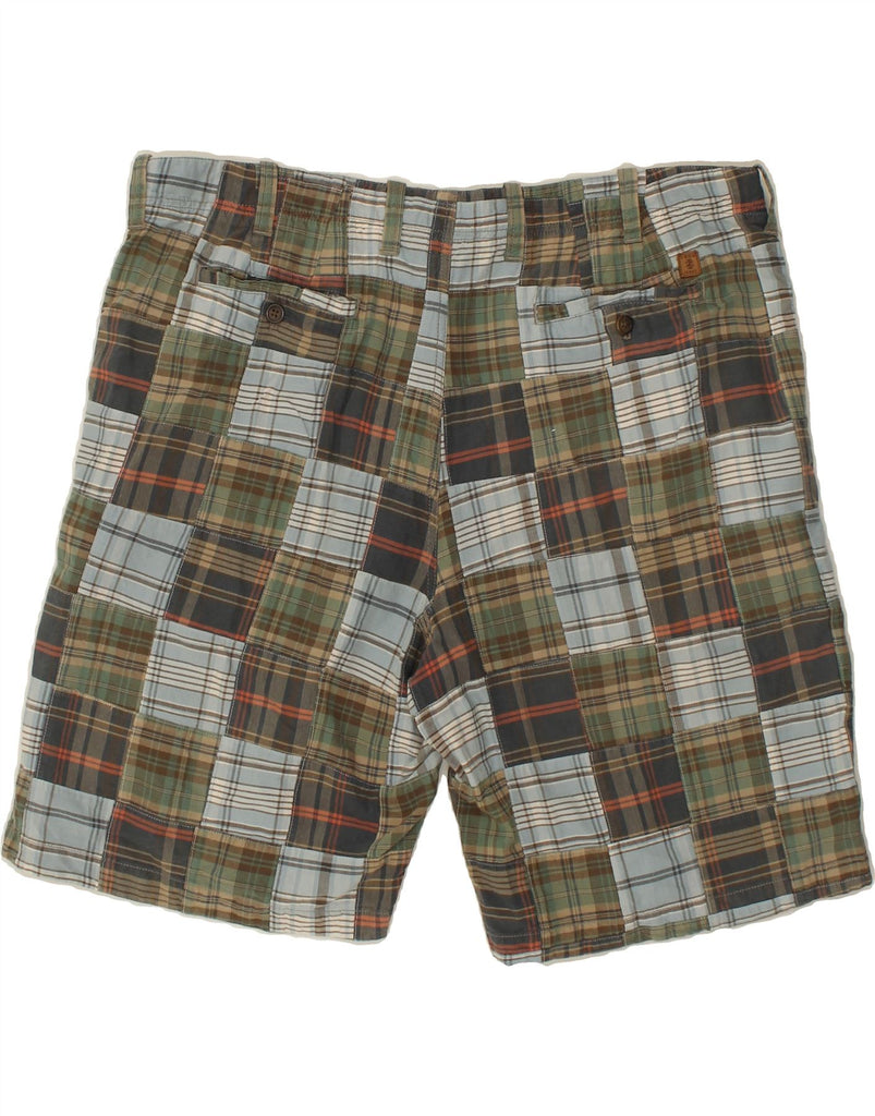 IZOD Mens Chino Shorts W42 2XL Green Patchwork Cotton | Vintage Izod | Thrift | Second-Hand Izod | Used Clothing | Messina Hembry 