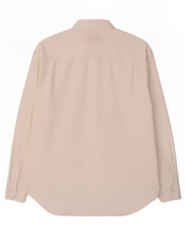 Trussardi Womens Oversized Shirt UK 10 Small Off White