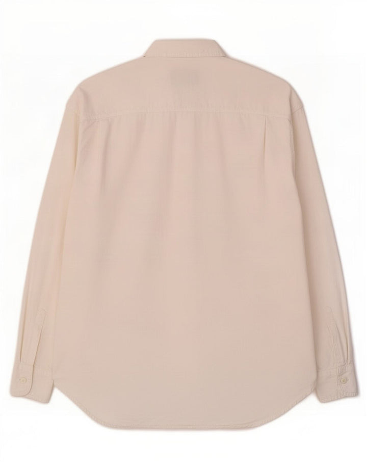 Trussardi Womens Oversized Shirt UK 10 Small Off White