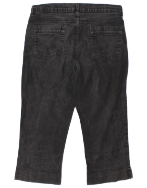 Marks & Spencer Womens Capri Jeans UK 12 Medium W30 L19 Grey Cotton
