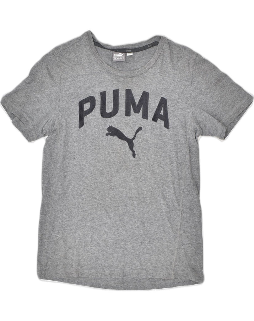 PUMA Mens Graphic T-Shirt Top Small Grey Cotton | Vintage | Thrift | Second-Hand | Used Clothing | Messina Hembry 