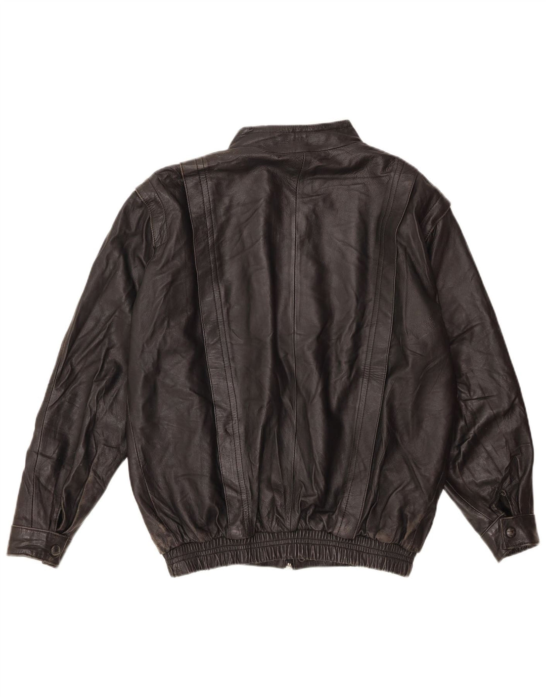 Vintage Mens Leather Jacket UK 36 Small Black