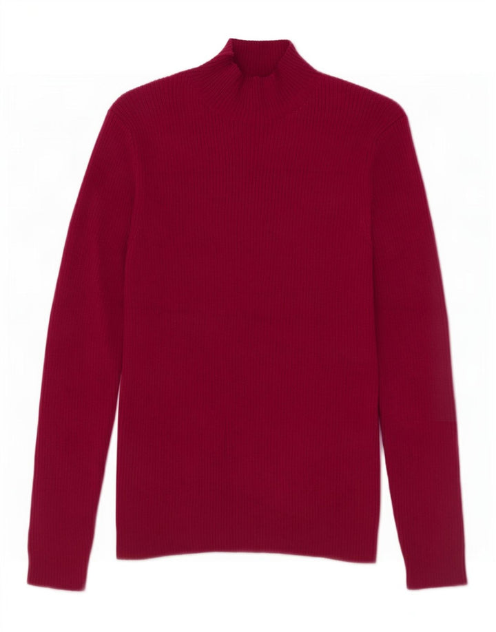 Marks & Spencer Womens Turtle Neck Jumper Sweater UK 14 Large Purple