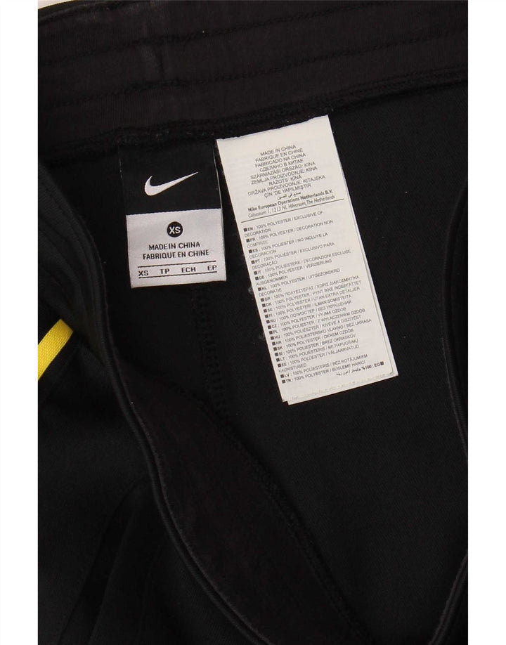 Nike Womens Tracksuit Trousers UK 6 XS Black Polyester