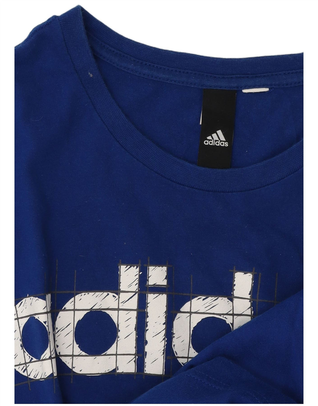 Adidas Mens Graphic T-Shirt Top Medium Blue