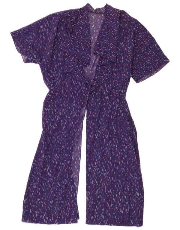 Max Mara Womens See Through Beach Dress UK 16 Large Purple Striped