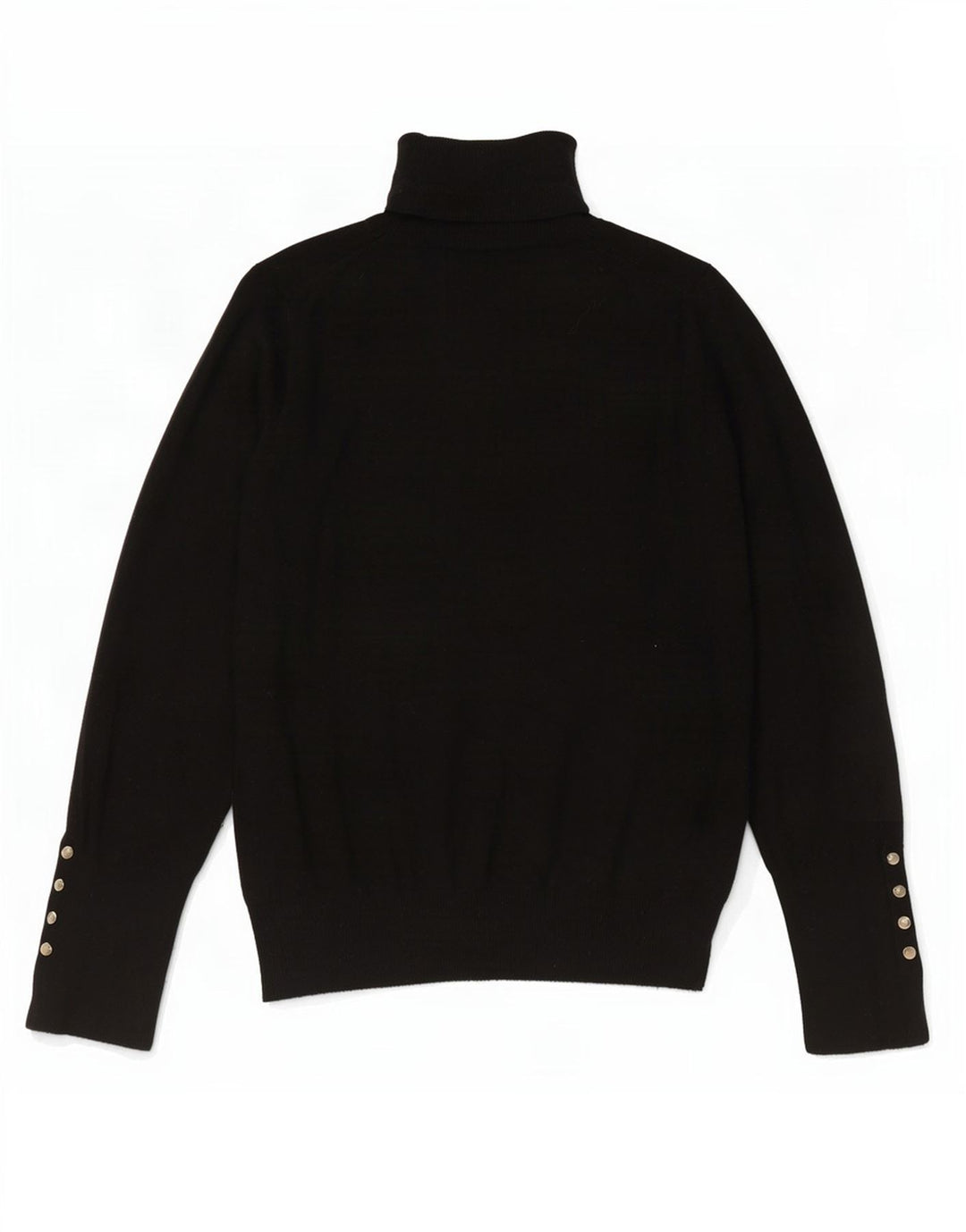 Zara Womens Roll Neck Jumper Sweater UK 10 Small Black