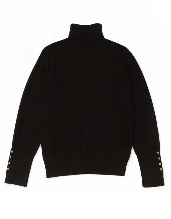 Zara Womens Roll Neck Jumper Sweater UK 10 Small Black