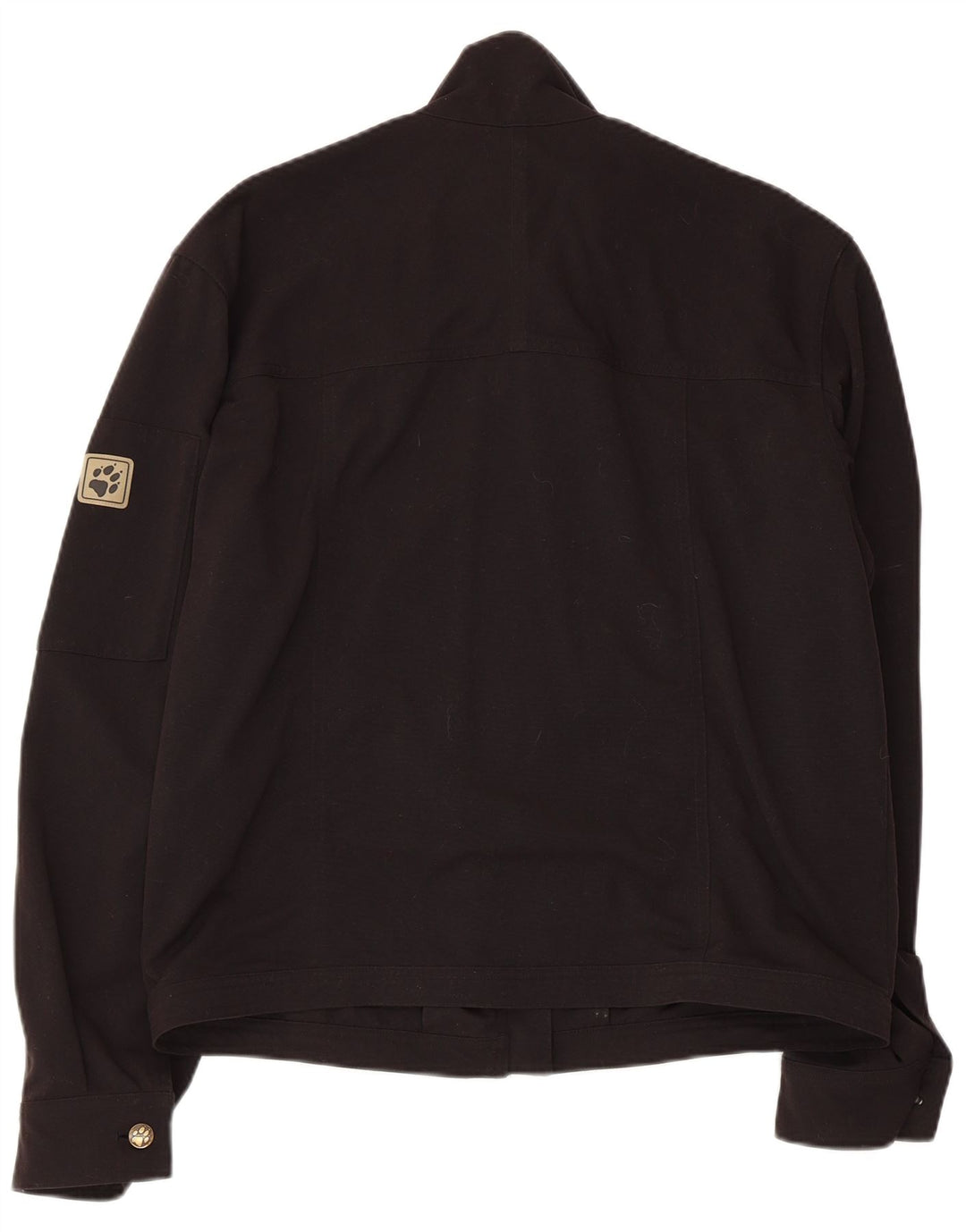 JACK WOLFSKIN Mens Rain Jacket UK 36/38 Medium Black Polyamide