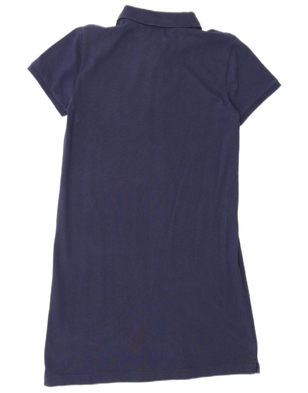 POLO RALPH LAUREN Womens Polo Dress UK 10 Small Navy Blue Cotton