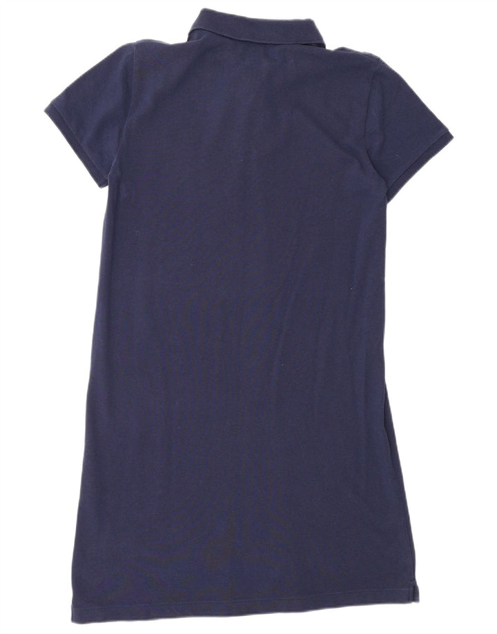 POLO RALPH LAUREN Womens Polo Dress UK 10 Small Navy Blue Cotton