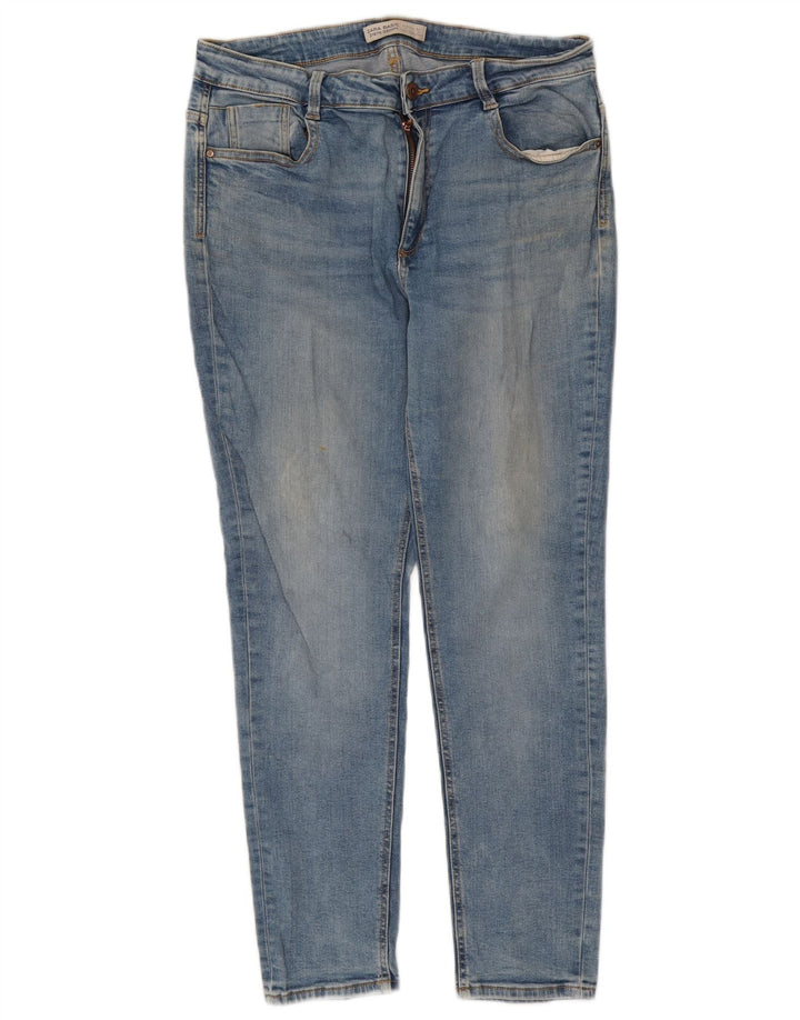 Zara Womens Slim Jeans EU 44 XL W34 L27 Blue