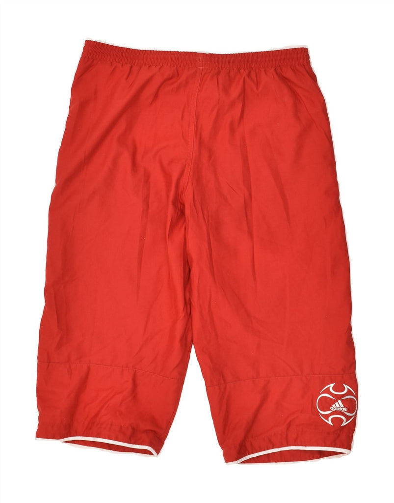 ADIDAS Boys Sport Shorts 13-14 Years Red Polyester | Vintage Adidas | Thrift | Second-Hand Adidas | Used Clothing | Messina Hembry 