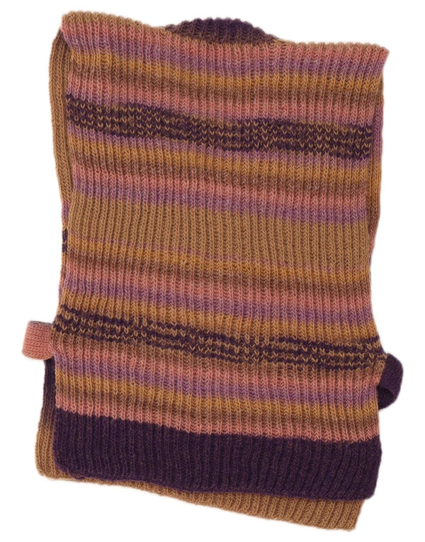 Vintage Womens Vest Tank Top UK 10 Small Brown Striped