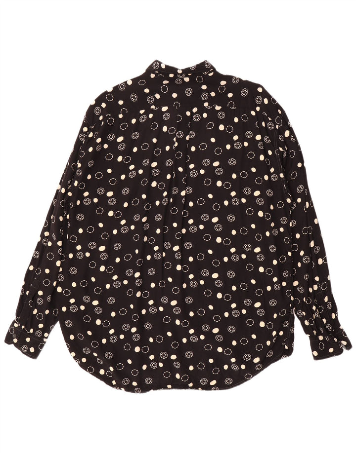 VINTAGE Mens Shirt XL Black Floral
