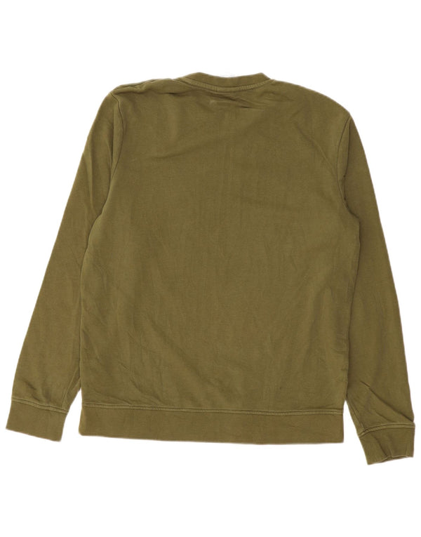 Diadora Mens Graphic Sweatshirt Jumper Small Khaki Cotton