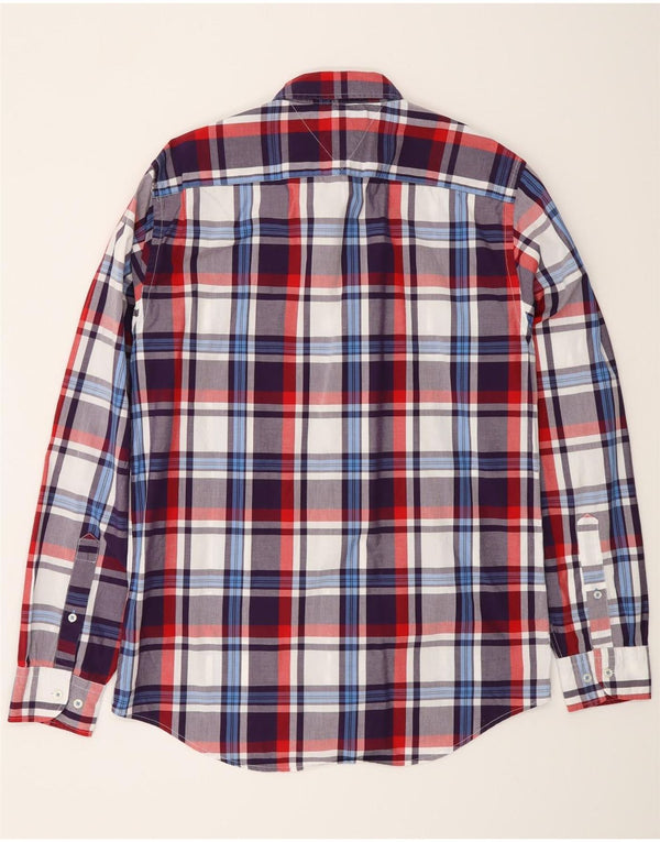 Tommy Hilfiger Mens New York Fit Shirt Medium Multicoloured Check Cotton