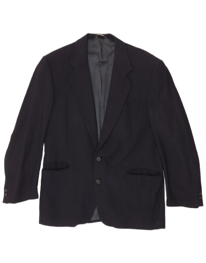 Ferre Mens 2 Button Blazer Jacket UK 38 Medium Navy Blue