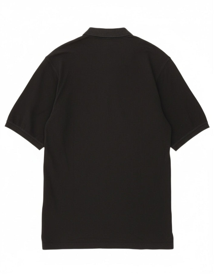 EDDIE BAUER Mens Polo Shirt Large Black Cotton Vintage Eddie Bauer and Second-Hand Eddie Bauer from Messina Hembry 