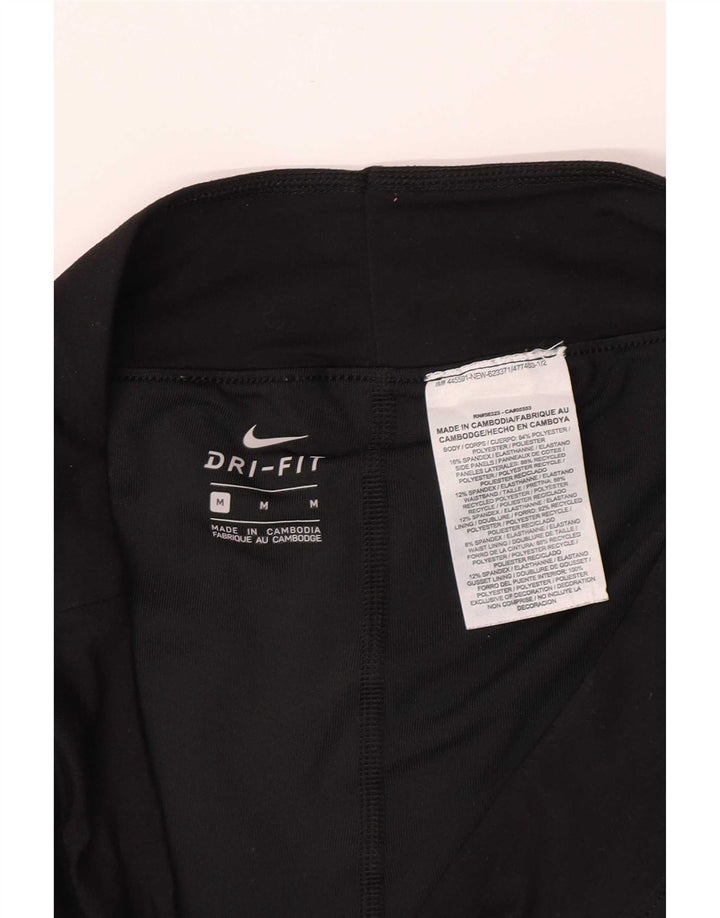Nike Womens Dri Fit Sport Shorts UK 12 Medium Black Polyester